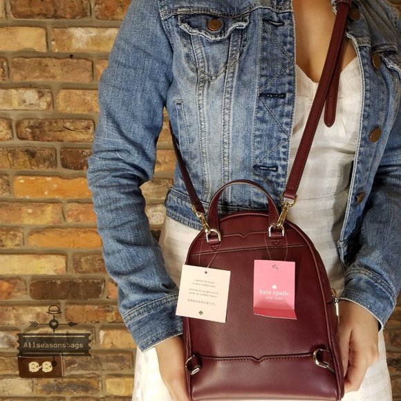 Kate Spade NATALIA mini convertible BACKPACK Red main image 4